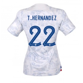 Frankrike Theo Hernandez #22 Borta Kläder Dam VM 2022 Kortärmad